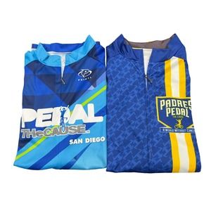 2 x Primal Cycling Jersey San Diego Padres Pedal The Cause Cancer Fundraiser XL
